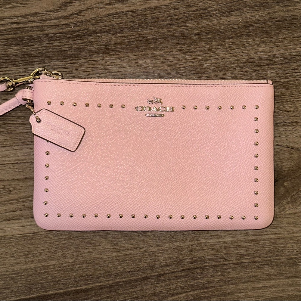 Coach Pink Wristlet